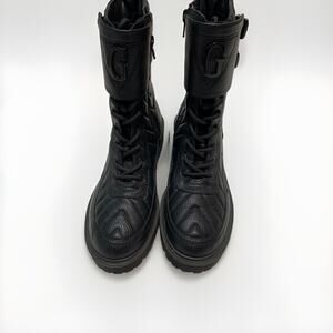 GUESS Los Angeles Womens Oaks Combat Boot Black Size 8.5 M